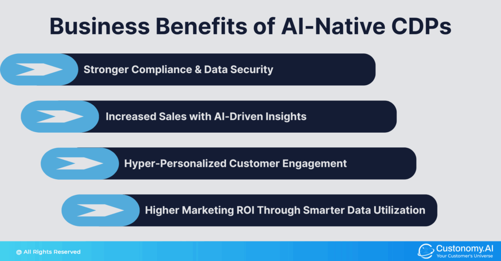 Bussiness benefits of AI-Native CDPs